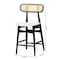 Baxton Studio Tarana Mid-Century Modern Cream Fabric and Black Finished Wood 2-Piece Counter Stool Set, PR 235-2PC-13309-ZORO - alternate 8
